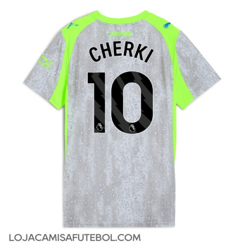 Camisa de Futebol Manchester City Rayan Cherki #10 Equipamento Alternativo Mulheres 2025-26 Manga Curta